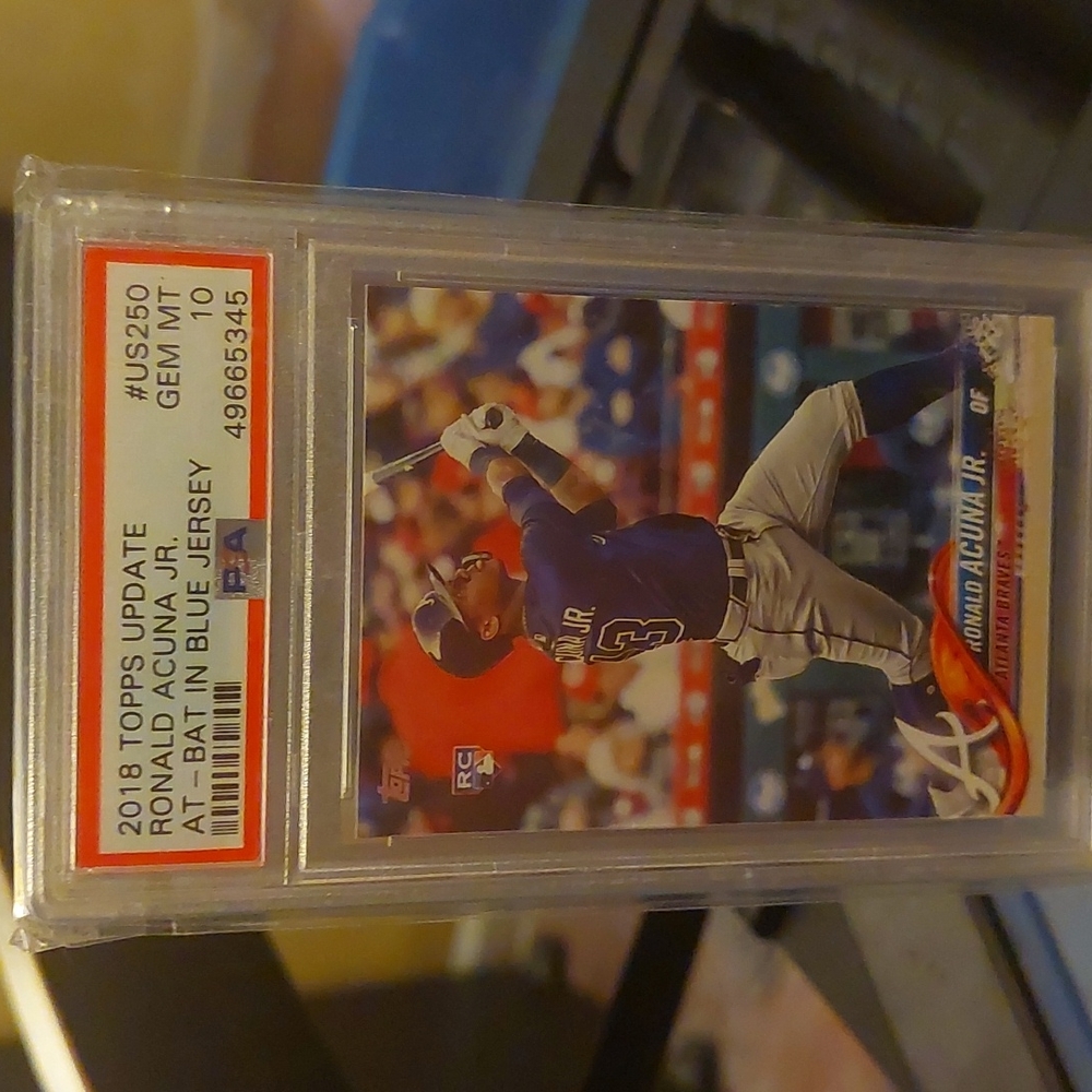RONALD ACUNA JR. 2018 TOPPS UPDATE ROOKIE PSA 10